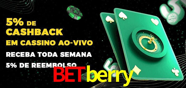 Promoções do cassino ao Vivo betberry